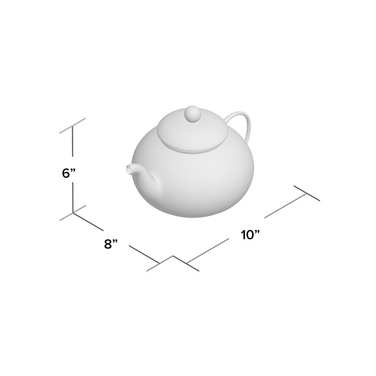 Winston Porter Troche 26oz. Glass Teapot & Reviews Wayfair